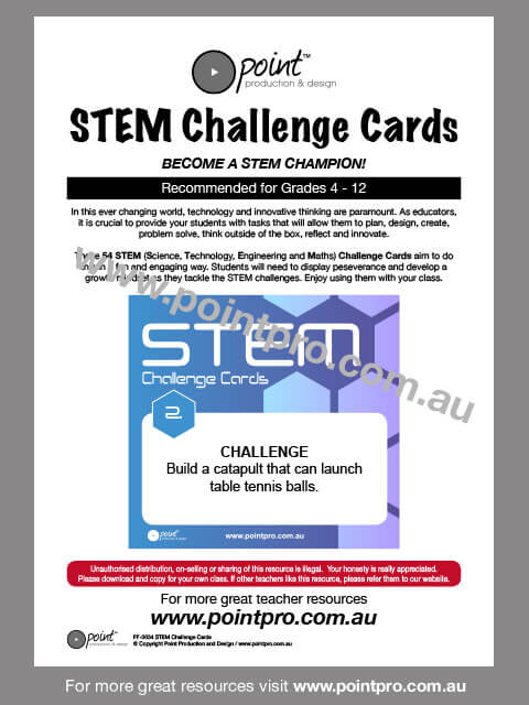 STEM　Challenge　Cards
